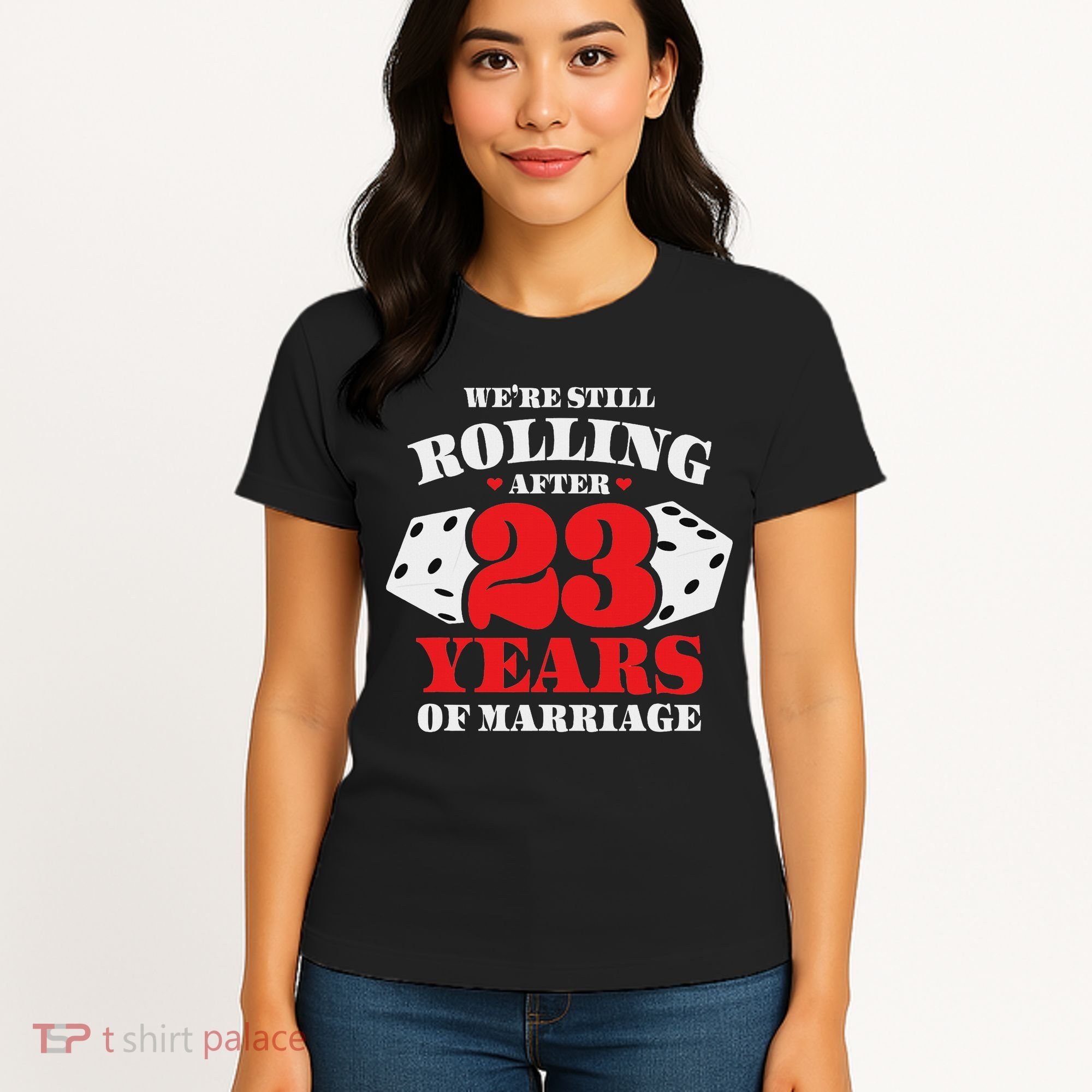 Couples Married 23 Years Funny 23rd Wedding Anniversary Women's T-Shirt