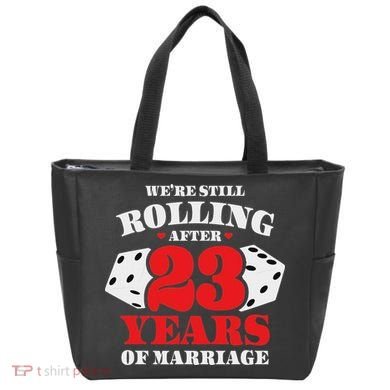 Couples Married 23 Years Funny 23rd Wedding Anniversary Tote Bag