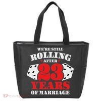 Couples Married 23 Years Funny 23rd Wedding Anniversary Tote Bag thumb 0