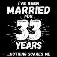 Couples Married 33 Years Funny 33rd Wedding Anniversary Mousepad thumb 1
