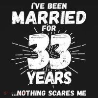 Couples Married 33 Years Funny 33rd Wedding Anniversary Women's Tank Top thumb 5