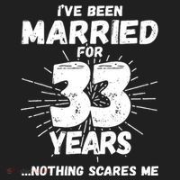Couples Married 33 Years Funny 33rd Wedding Anniversary Hat thumb 2
