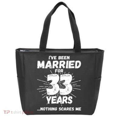 Couples Married 33 Years Funny 33rd Wedding Anniversary Tote Bag