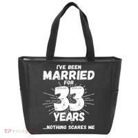 Couples Married 33 Years Funny 33rd Wedding Anniversary Tote Bag thumb 0