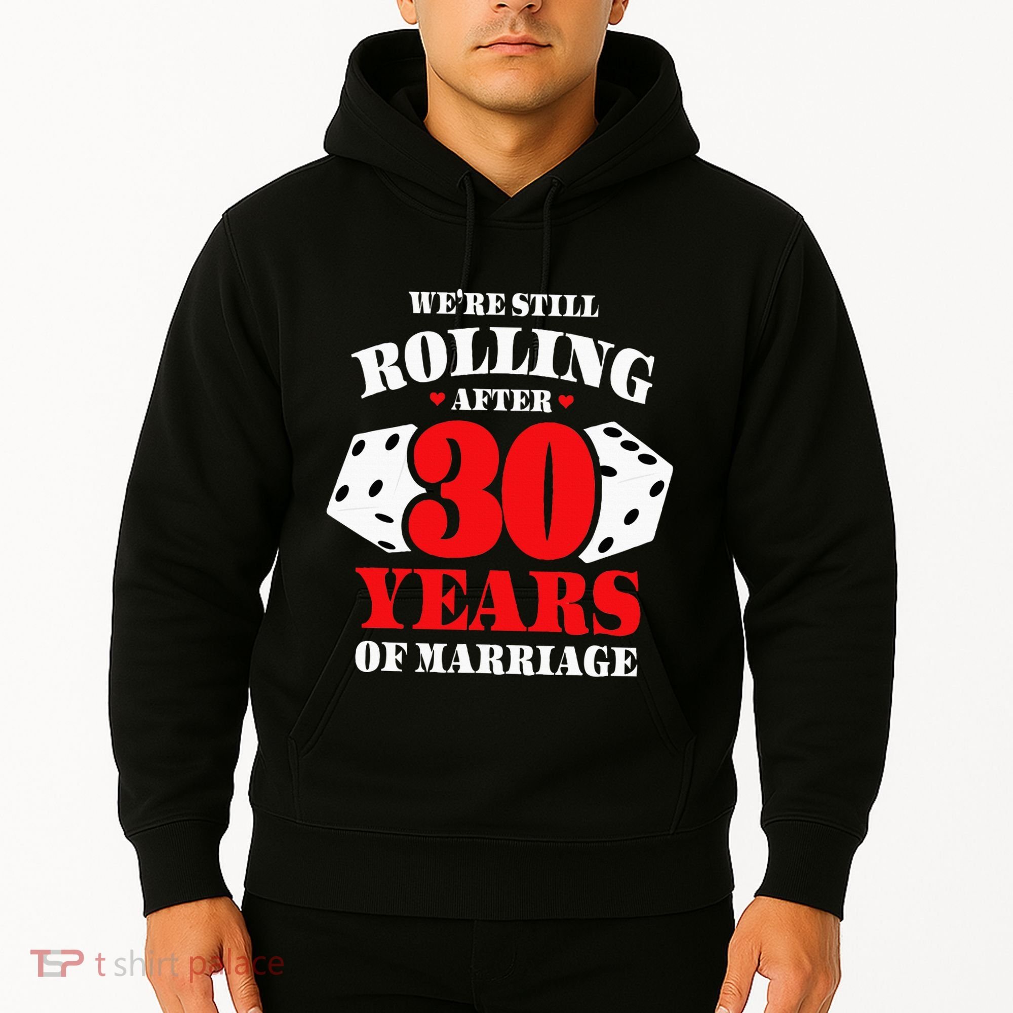 Couples Married 30 Years Funny 30th Wedding Anniversary Hoodie