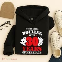 Couples Married 30 Years Funny 30th Wedding Anniversary Hoodie thumb 4