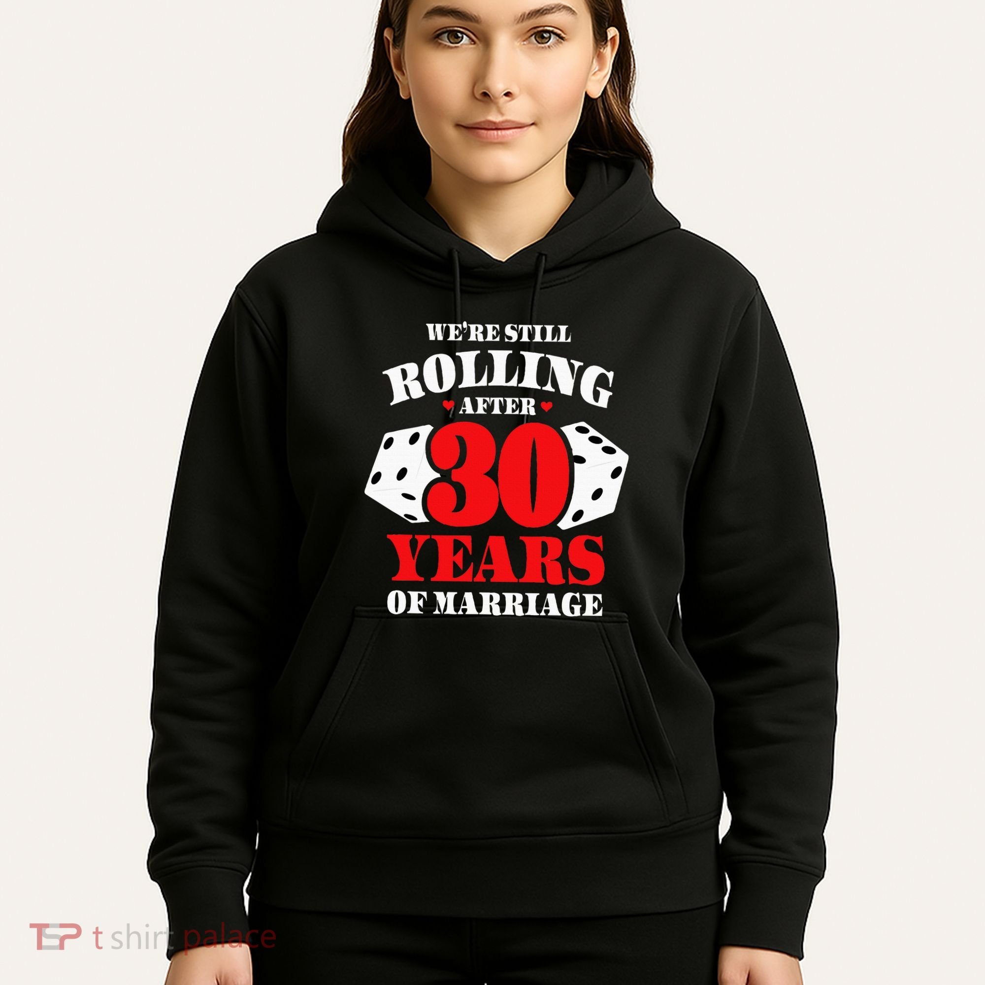 Couples Married 30 Years Funny 30th Wedding Anniversary Hoodie