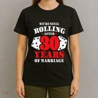 Couples Married 30 Years Funny 30th Wedding Anniversary T-Shirt thumb 4