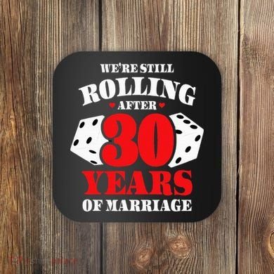 Couples Married 30 Years Funny 30th Wedding Anniversary Coaster