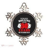 Couples Married 30 Years Funny 30th Wedding Anniversary Ornament thumb 0