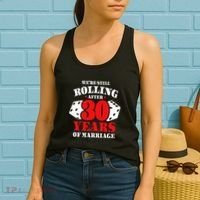 Couples Married 30 Years Funny 30th Wedding Anniversary Women's Tank Top thumb 2