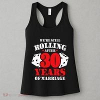 Couples Married 30 Years Funny 30th Wedding Anniversary Women's Tank Top thumb 3
