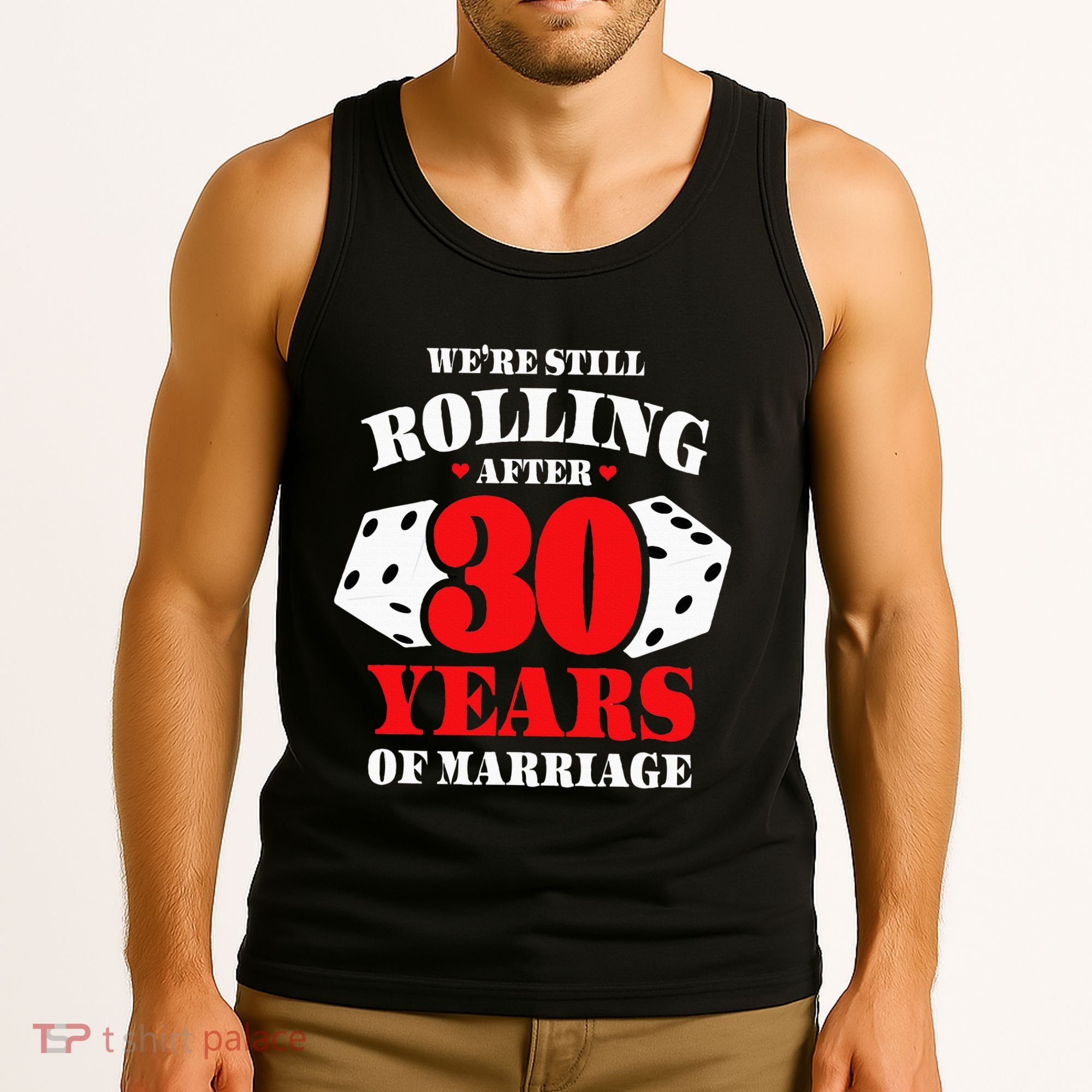 Couples Married 30 Years Funny 30th Wedding Anniversary Tank Top