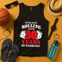 Couples Married 30 Years Funny 30th Wedding Anniversary Tank Top thumb 4