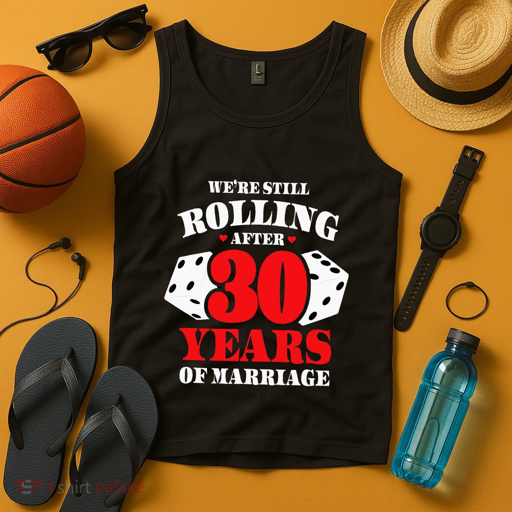 Couples Married 30 Years Funny 30th Wedding Anniversary Tank Top