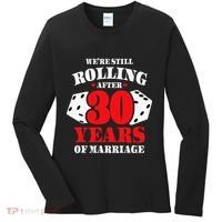 Couples Married 30 Years Funny 30th Wedding Anniversary Women's Long Sleeve Shirt thumb 0
