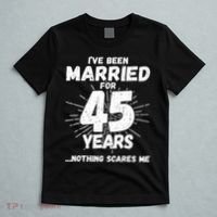 Couples Married 45 Years Funny 45th Wedding Anniversary T-Shirt thumb 5