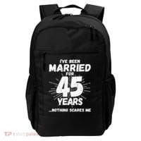 Couples Married 45 Years Funny 45th Wedding Anniversary Backpack thumb 0