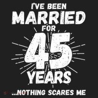 Couples Married 45 Years Funny 45th Wedding Anniversary Beanie thumb 2