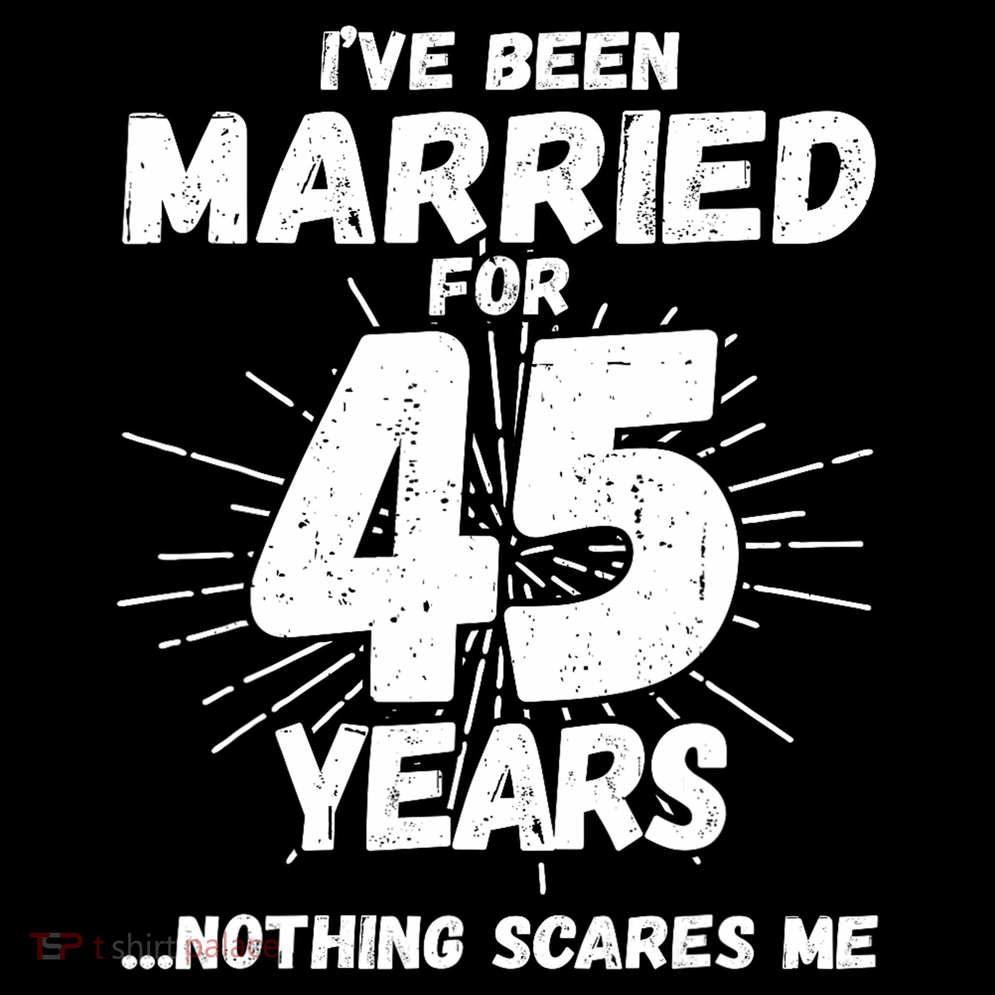 Couples Married 45 Years Funny 45th Wedding Anniversary Women's Hoodie