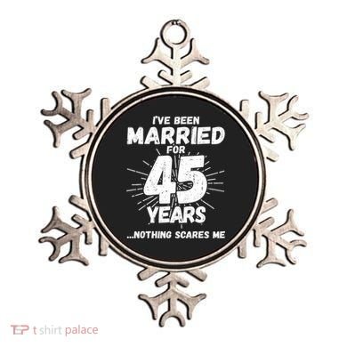 Couples Married 45 Years Funny 45th Wedding Anniversary Ornament