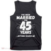 Couples Married 45 Years Funny 45th Wedding Anniversary Tank Top thumb 0