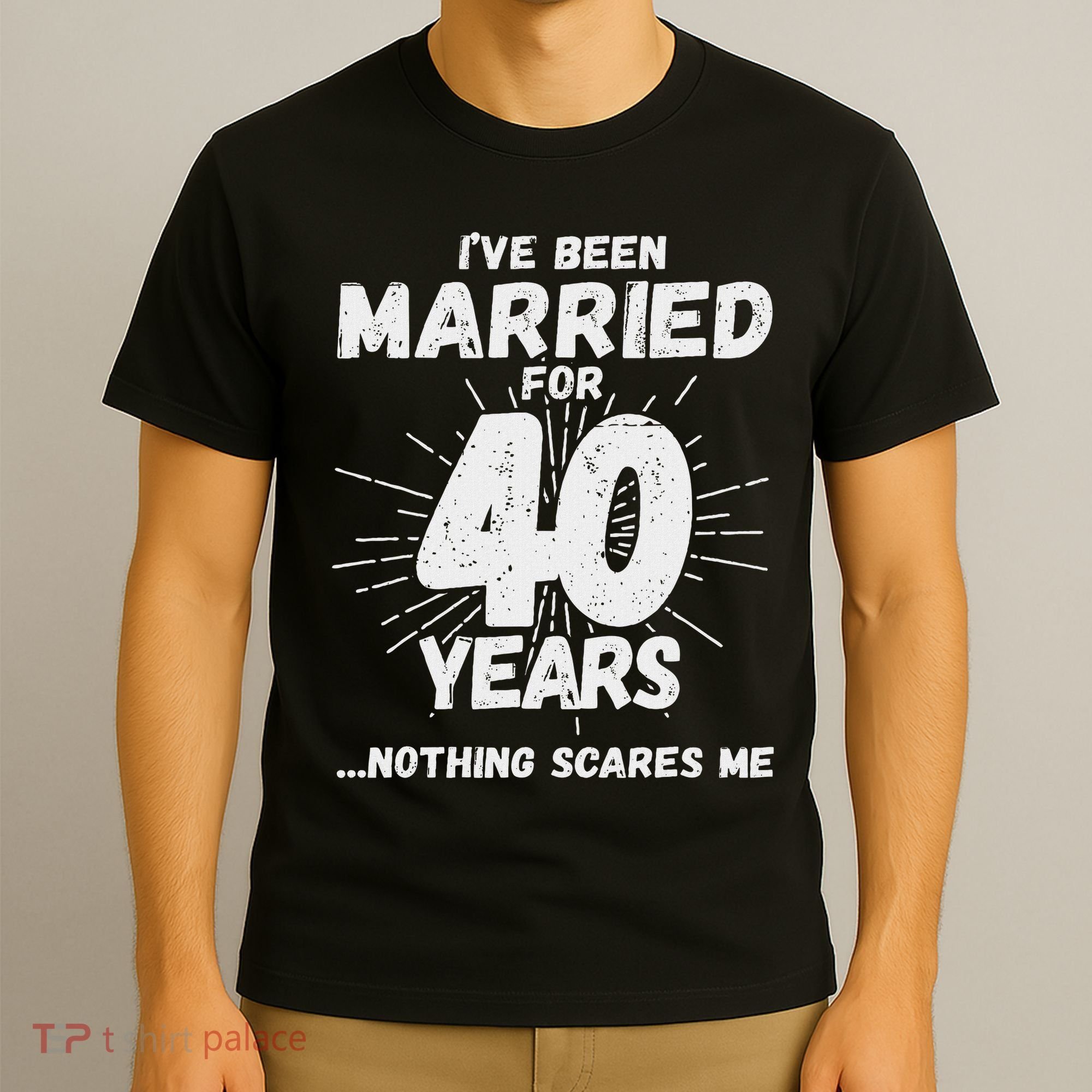 Couples Married 40 Years Funny 40th Wedding Anniversary T-Shirt