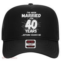 Couples Married 40 Years Funny 40th Wedding Anniversary Hat thumb 0