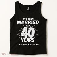 Couples Married 40 Years Funny 40th Wedding Anniversary Tank Top thumb 2