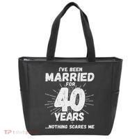 Couples Married 40 Years Funny 40th Wedding Anniversary Tote Bag thumb 0