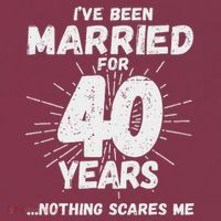Couples Married 40 Years Funny 40th Wedding Anniversary 16oz Travel Tumbler thumb 2