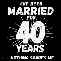 Couples Married 40 Years Funny 40th Wedding Anniversary Sweatshirt thumb 3