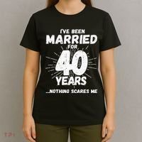 Couples Married 40 Years Funny 40th Wedding Anniversary T-Shirt thumb 4