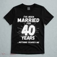Couples Married 40 Years Funny 40th Wedding Anniversary T-Shirt thumb 5
