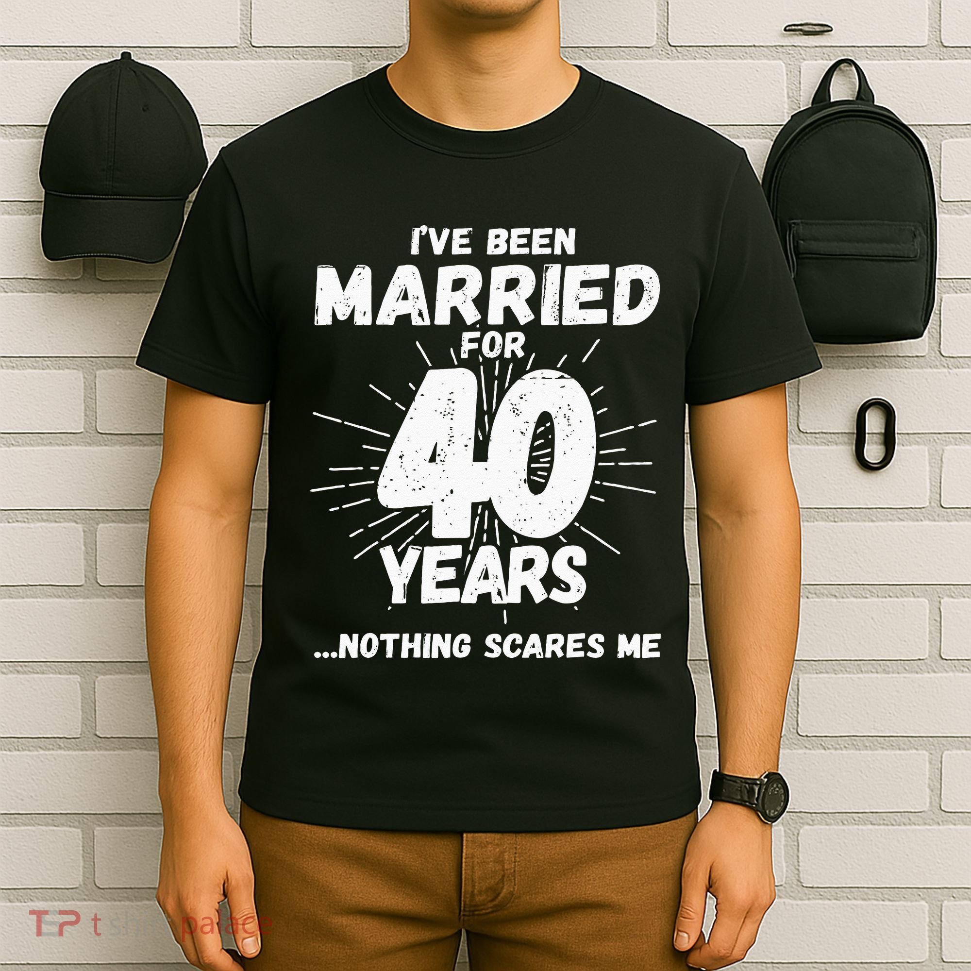 Couples Married 40 Years Funny 40th Wedding Anniversary T-Shirt