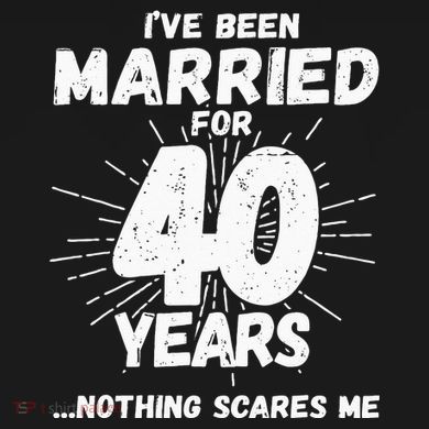 Couples Married 40 Years Funny 40th Wedding Anniversary Bucket Hat