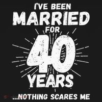 Couples Married 40 Years Funny 40th Wedding Anniversary PosiCharge Competitor Tank thumb 2