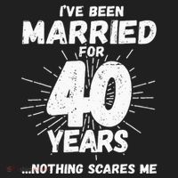 Couples Married 40 Years Funny 40th Wedding Anniversary Hat thumb 2