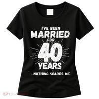Couples Married 40 Years Funny 40th Wedding Anniversary Women's T-Shirt thumb 0