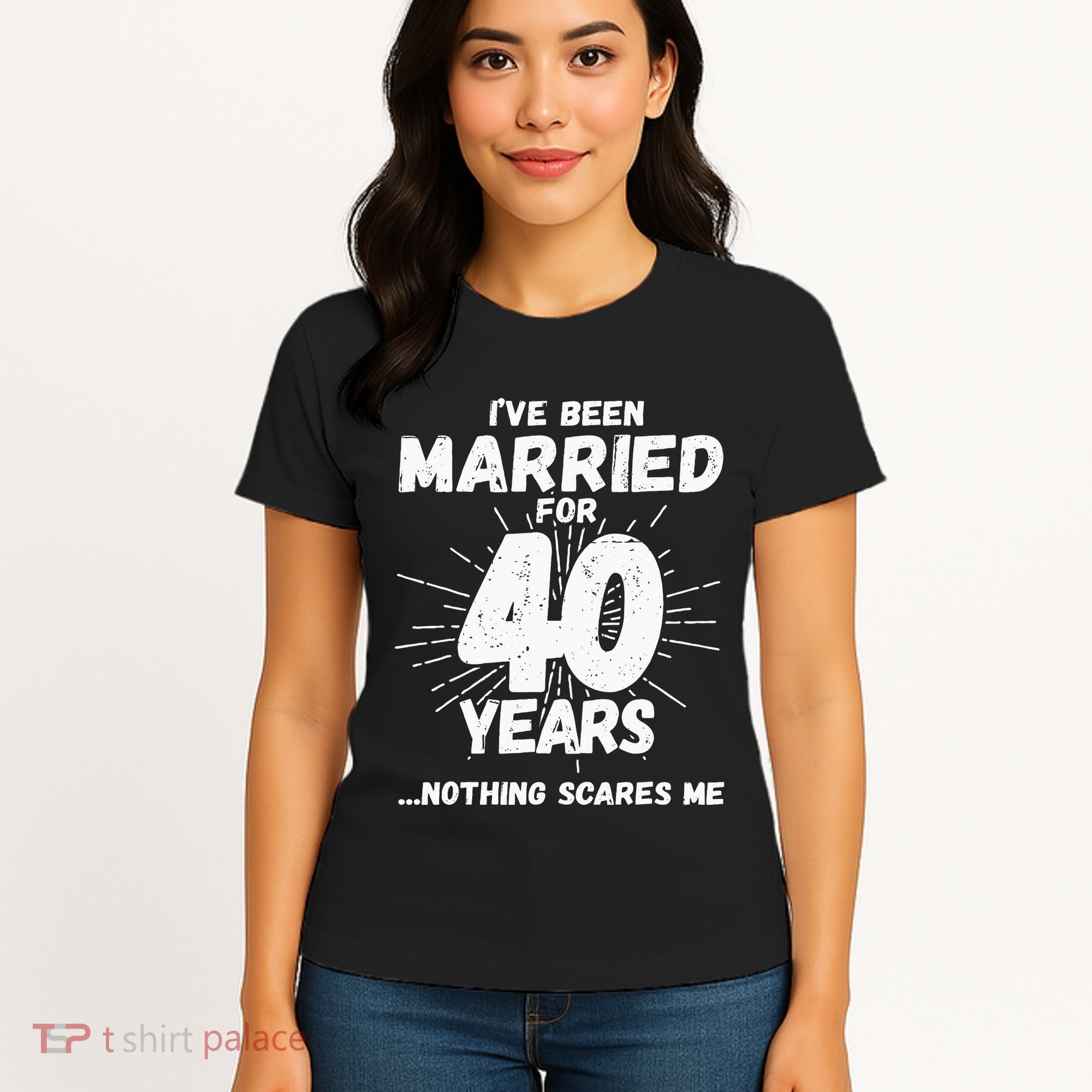 Couples Married 40 Years Funny 40th Wedding Anniversary Women's T-Shirt