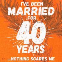 Couples Married 40 Years Funny 40th Wedding Anniversary Kati Licensed 12" Camo Cuffed Beanie thumb 2