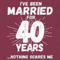 Couples Married 40 Years Funny 40th Wedding Anniversary 16oz Travel Tumbler thumb 2