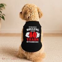 Couples Married 40 Years Funny 40th Wedding Anniversary Doggie Tank thumb 2