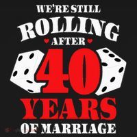 Couples Married 40 Years Funny 40th Wedding Anniversary Bucket Hat thumb 4