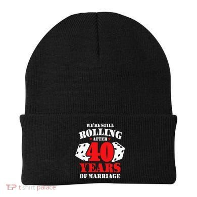 Couples Married 40 Years Funny 40th Wedding Anniversary Beanie