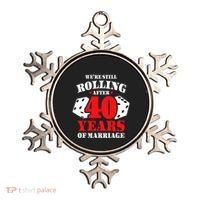Couples Married 40 Years Funny 40th Wedding Anniversary Ornament thumb 0