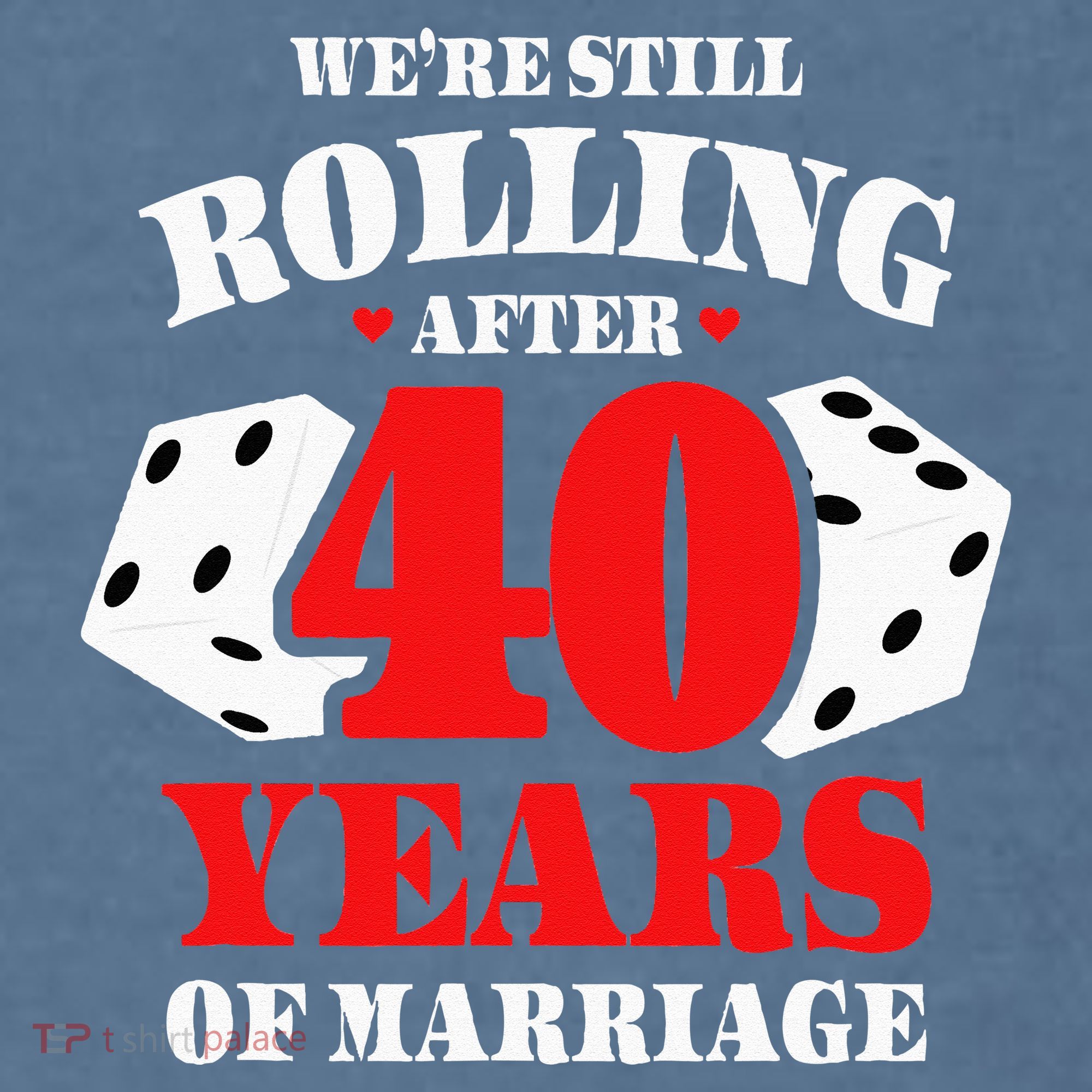 Couples Married 40 Years Funny 40th Wedding Anniversary Garment-Dyed Sweatshirt