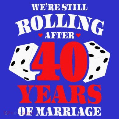 Couples Married 40 Years Funny 40th Wedding Anniversary Long Sleeve Shirt