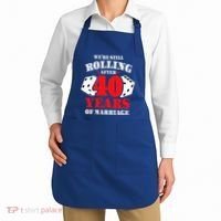 Couples Married 40 Years Funny 40th Wedding Anniversary Apron thumb 2