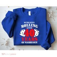 Couples Married 40 Years Funny 40th Wedding Anniversary Sweatshirt thumb 2